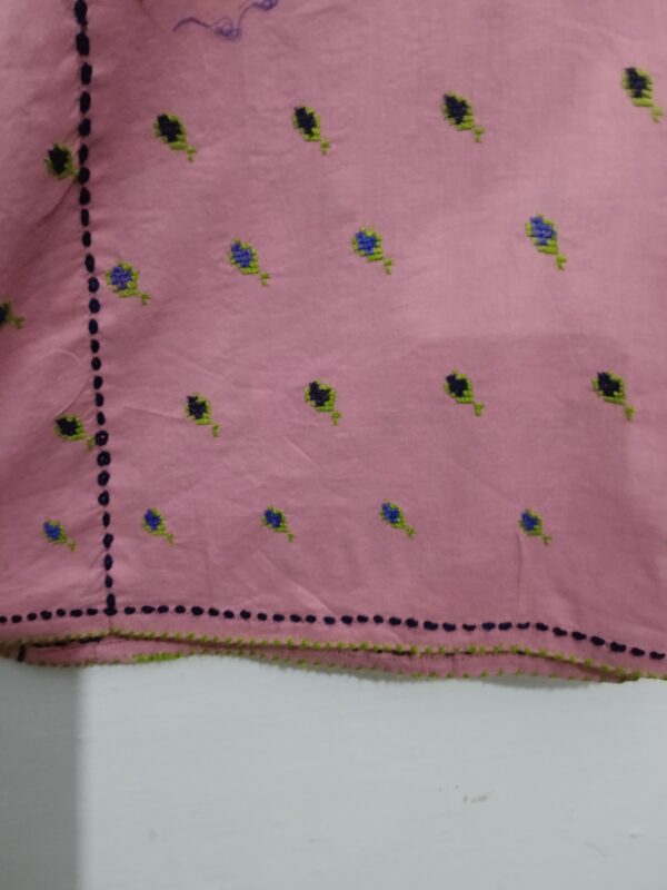 Light pink Balochi Kurty: - Image 4