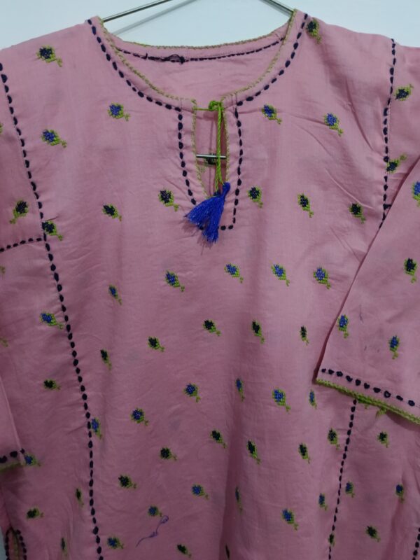 Light pink Balochi Kurty: