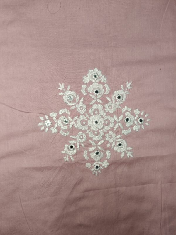 Pure Lawn light Pink shirt   with border(Kacha paka Tanka) - Image 6