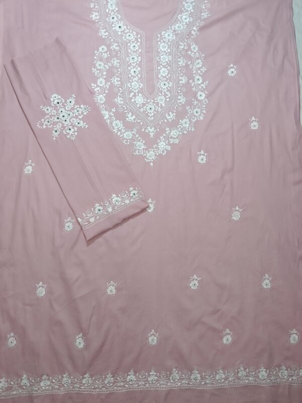 Pure Lawn light Pink shirt (Kacha paka Tanka)