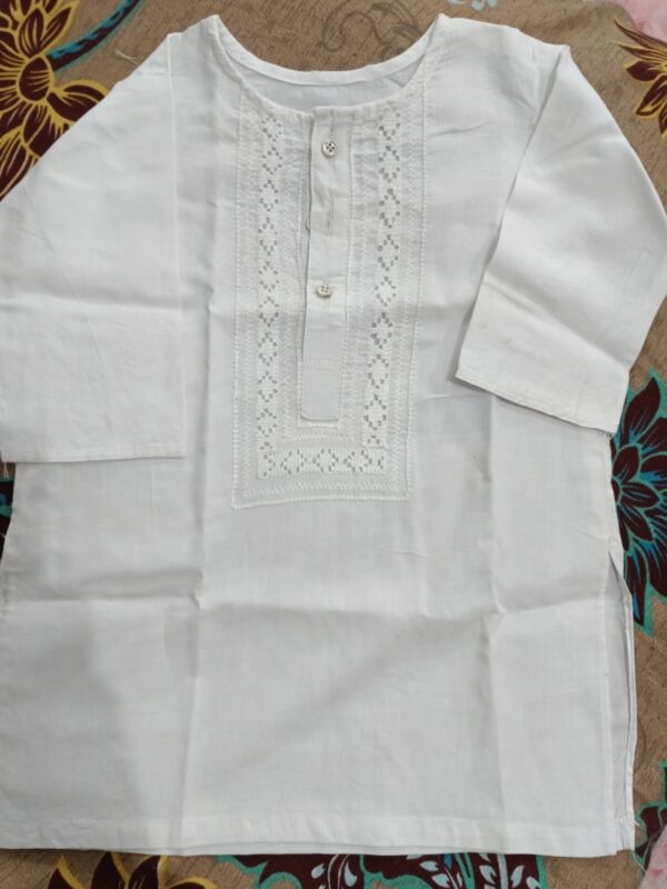 white lawn baby kurta